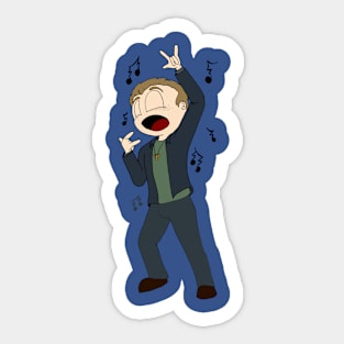 Karaoke Dean Winchester Sticker